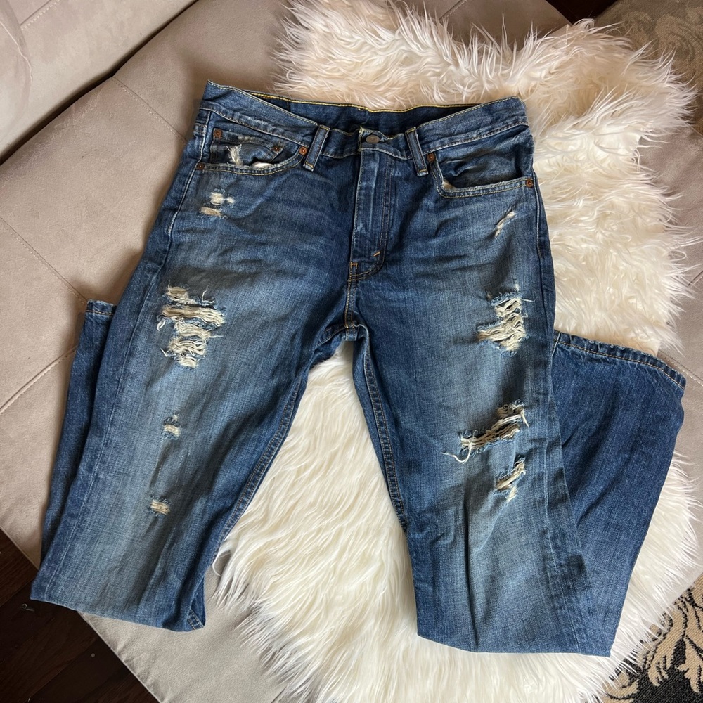 Levis 511 slim pants 33x32 excellent light blue jeans